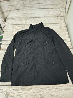 Guy Laroche Paris Black Nylon Jacket Size Large